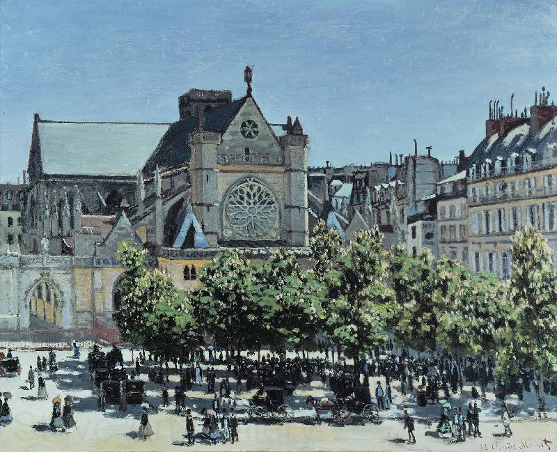 Claude Monet Germain lAuxerrois France oil painting art
